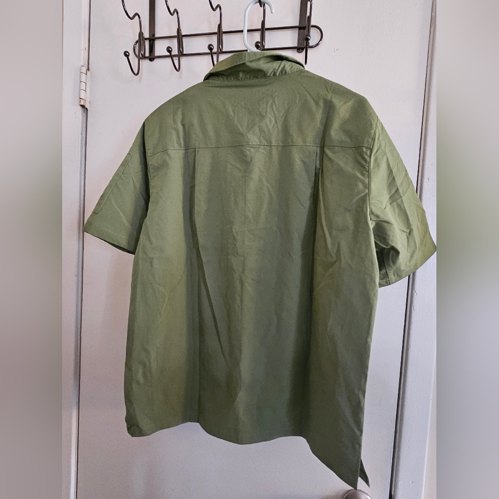 Olive Green Button Up - Picture 7 of 7
